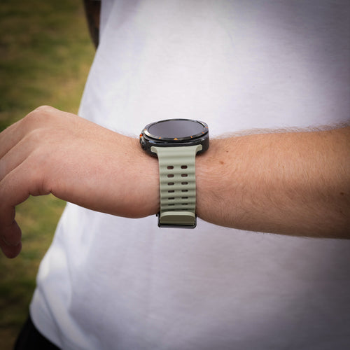 Bracelet Ocean Samsung Galaxy Watch Ultra 2 (gris/vert)