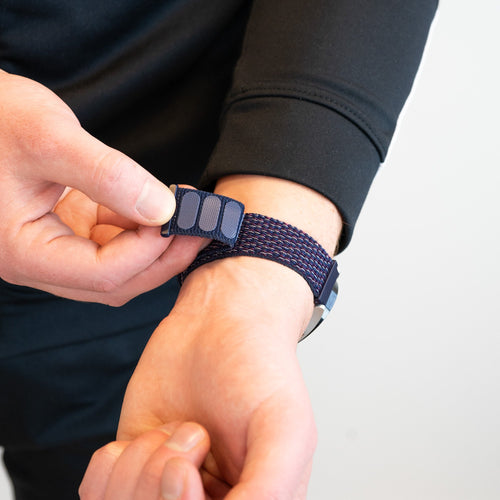 Bandz Bracelet nylon Loop Garmin Forerunner 265 (bleu indigo)