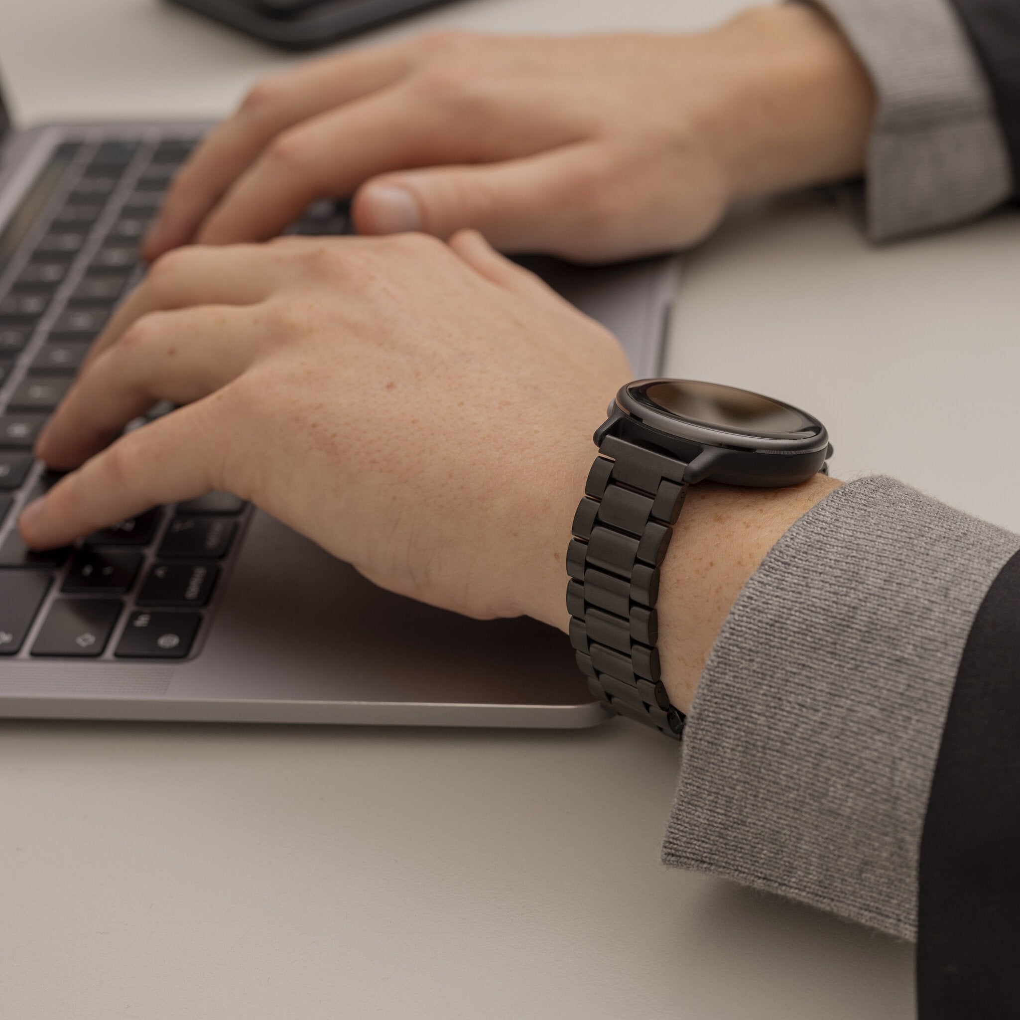 Bracelet acier Samsung Galaxy Watch 6 - 44mm (noir)