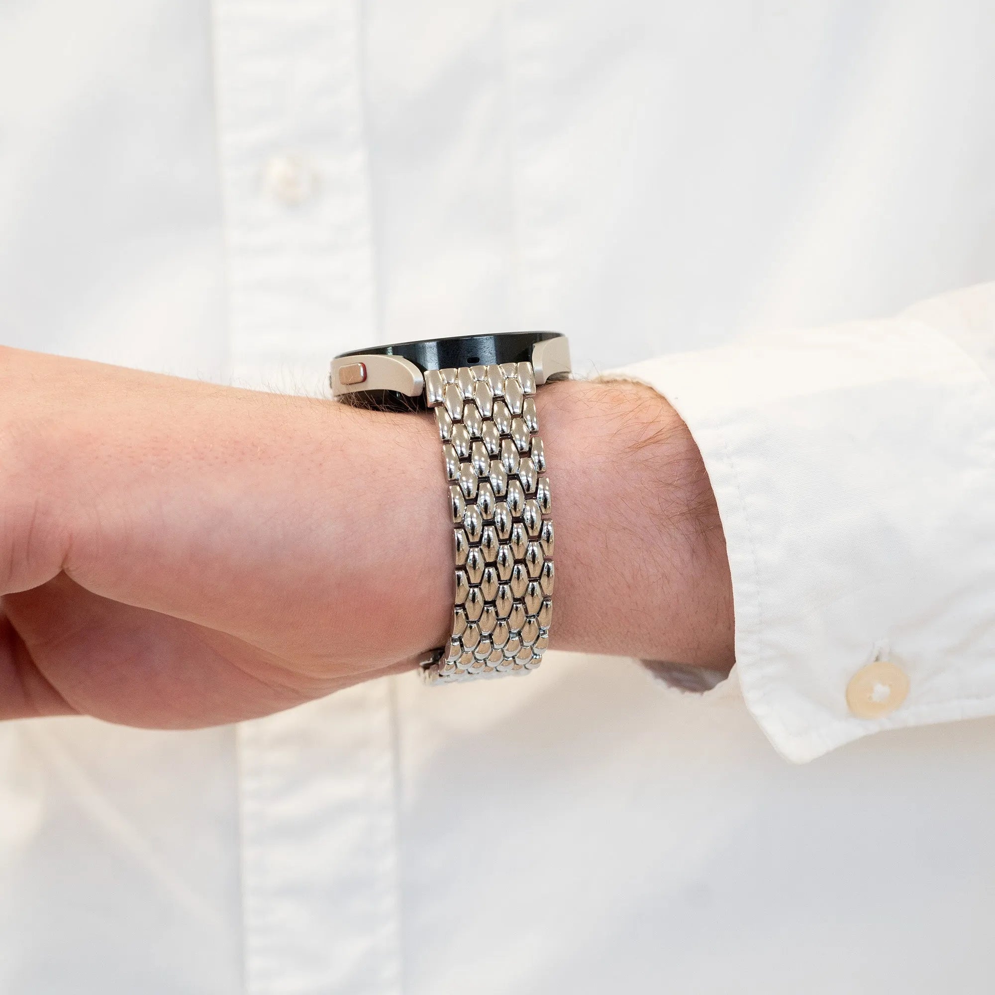 Bandz Bracelet acier 'Dragon' Coros Pace 2 (argenté)
