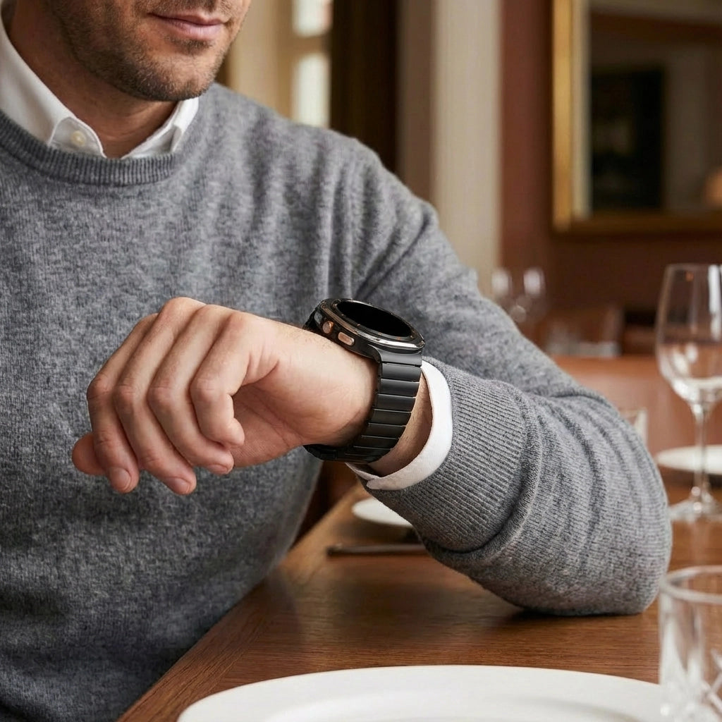 Bracelet titane 'One Bead' Samsung Galaxy Watch Ultra (noir)