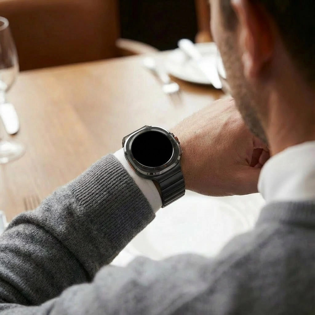 Bracelet titane 'One Bead' Samsung Galaxy Watch Ultra (noir)