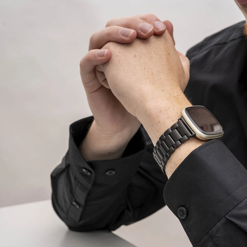 Fitbit Sense 2 Steel Strap (Black)