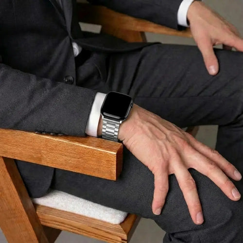 Bandz Bracelet acier 'Classic' Apple Watch (argent)