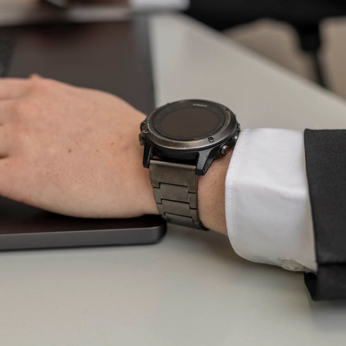Magnetic Titanium Strap, graphite, lifestyle photo