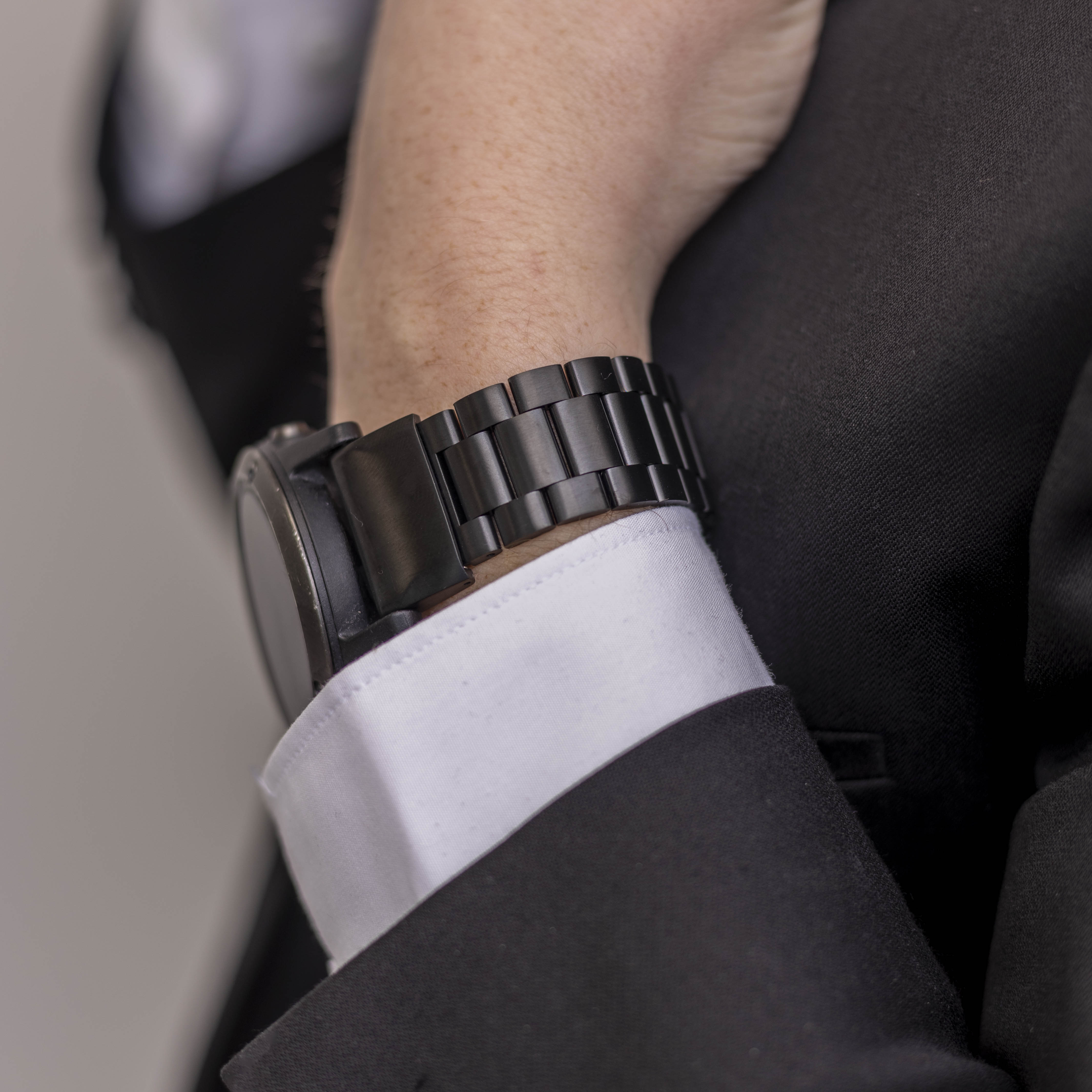 Bracelet acier Garmin Fenix 7x (noir)