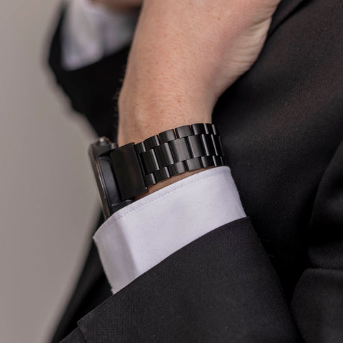 Bandz Bracelet acier 'Classic' Garmin Fenix 8 - 51mm (noir)