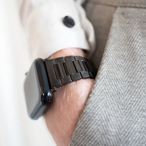 Luxury Titanium Strap, black, lifestyle photo