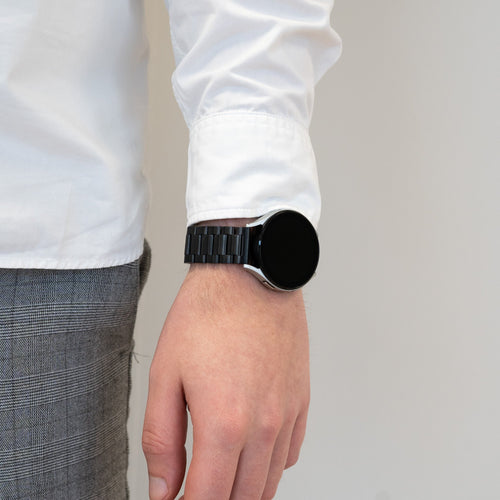 Bandz Bracelet acier 'Classic' Garmin Approach S44 (noir)