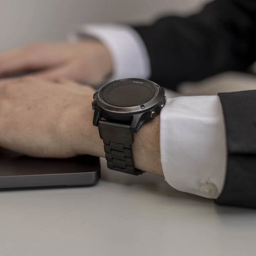 Bracelet acier Garmin Instinct (noir)