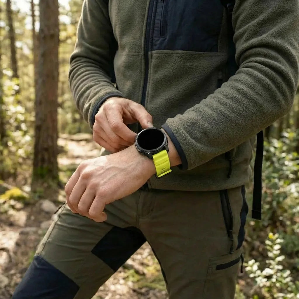 Garmin D2 Mach 2 - 47mm Trail Silicone Strap (Lime)