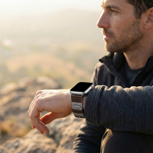 Nylon Canvas Strap, grey, lifestyle photo
