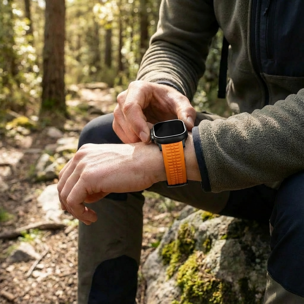 Bracelet silicone premium Apple Watch Ultra (orange)