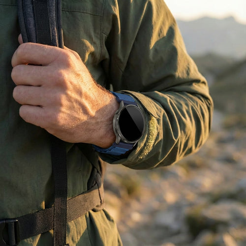 Bandz Bracelet nylon Alpine Garmin Approach S42 (bleu)