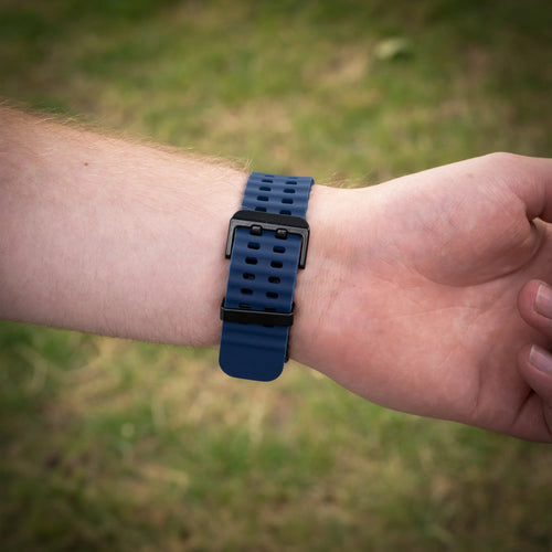 Silicone Ocean Strap, dark blue, lifestyle photo
