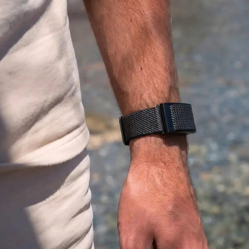 Bracelet nylon Polar Loop (noir/gris)