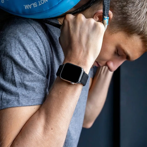 Bracelet nylon Apple Watch (noir) 