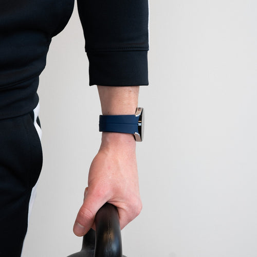 Bandz Bracelet silicone avec D-Buckle Samsung Galaxy Watch 6 - 44mm (bleu foncé)