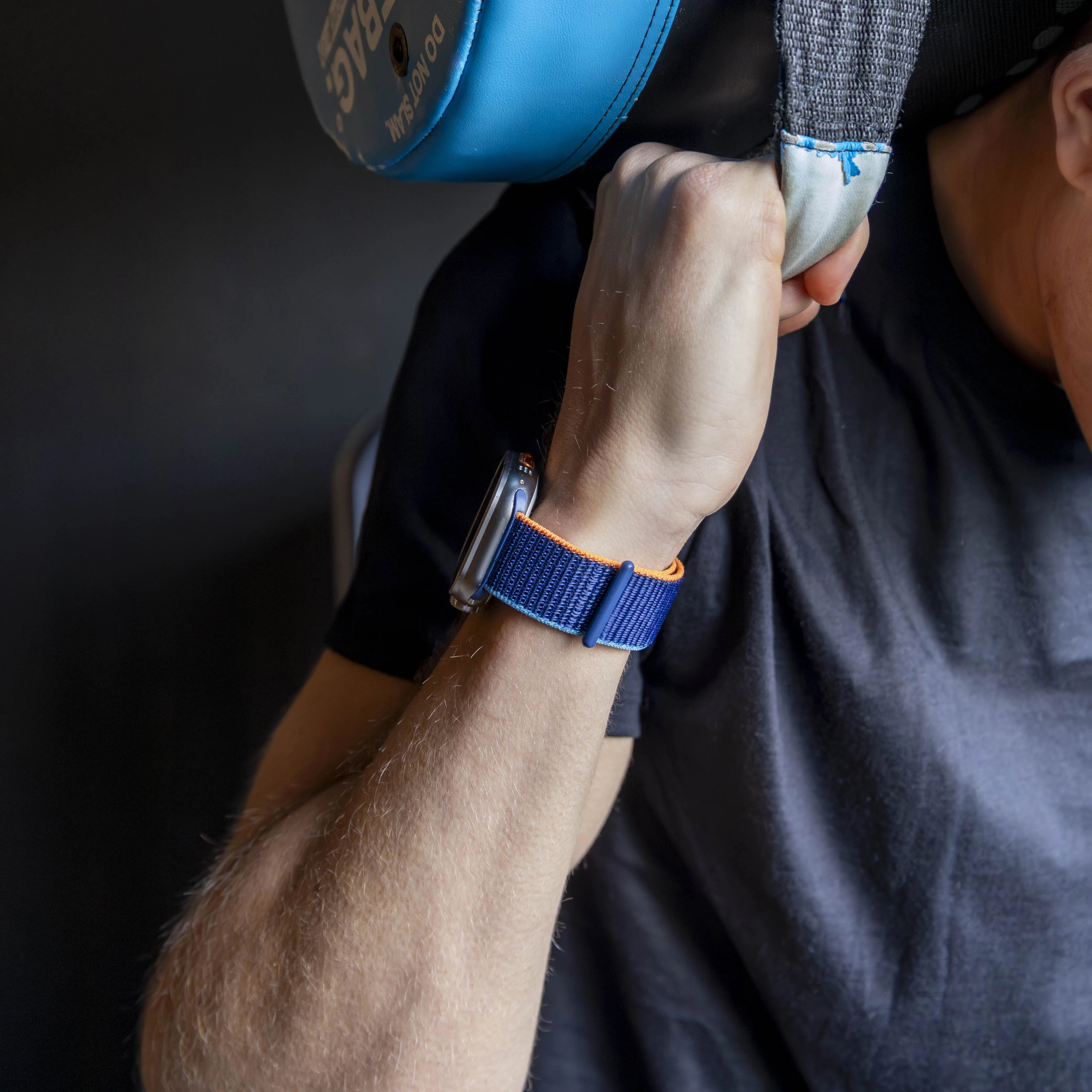 Bandz Bracelet nylon 'Classic' Apple Watch (bleu foncé melange)