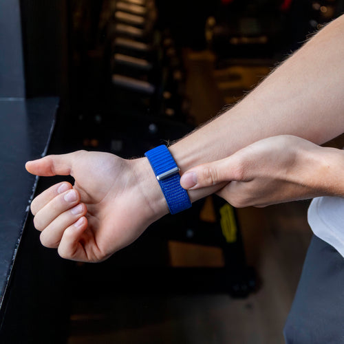 Wave Nylon Strap, royal blue, lifestyle photo