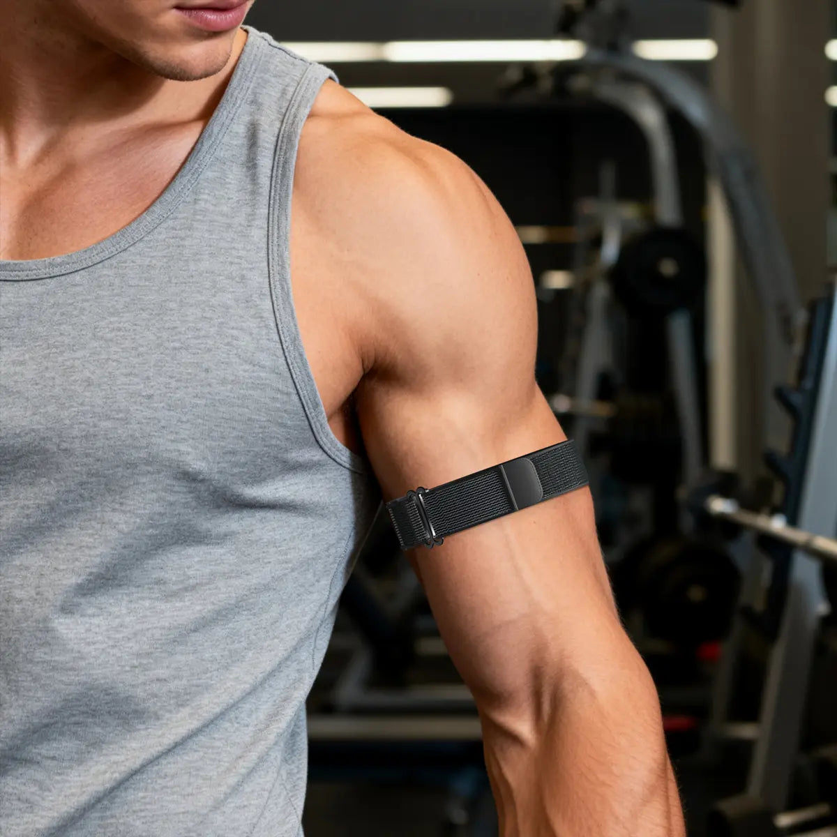 Biceps nylon bracelet Amazfit Helio Strap (noir/gris)