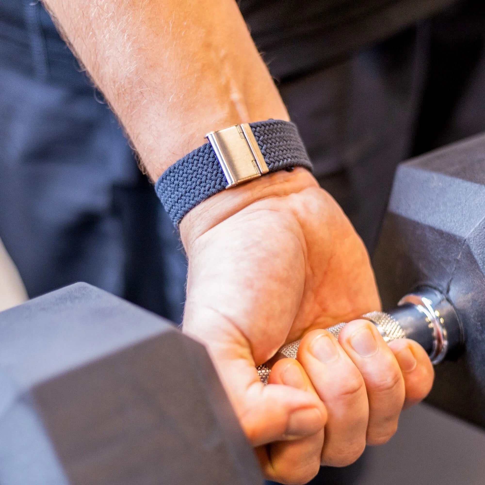 Bracelet tressé Apple Watch (charbon)