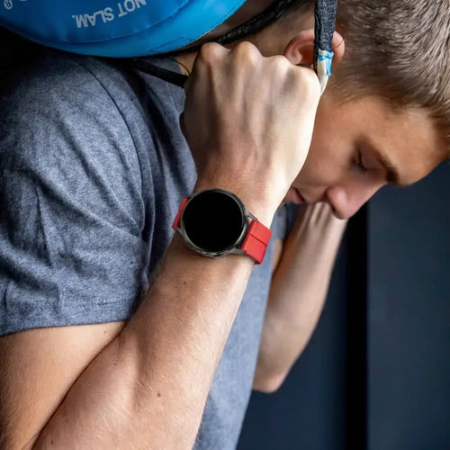Bandz Garmin Forerunner 265 Silicone Strap with D-Buckle (Red)
