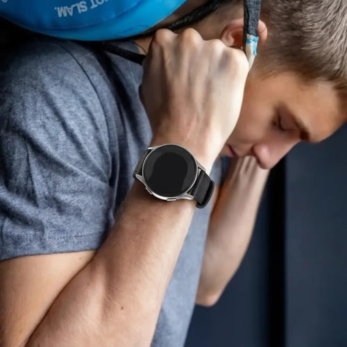 Leather Hybrid Strap, black, lifestyle photo