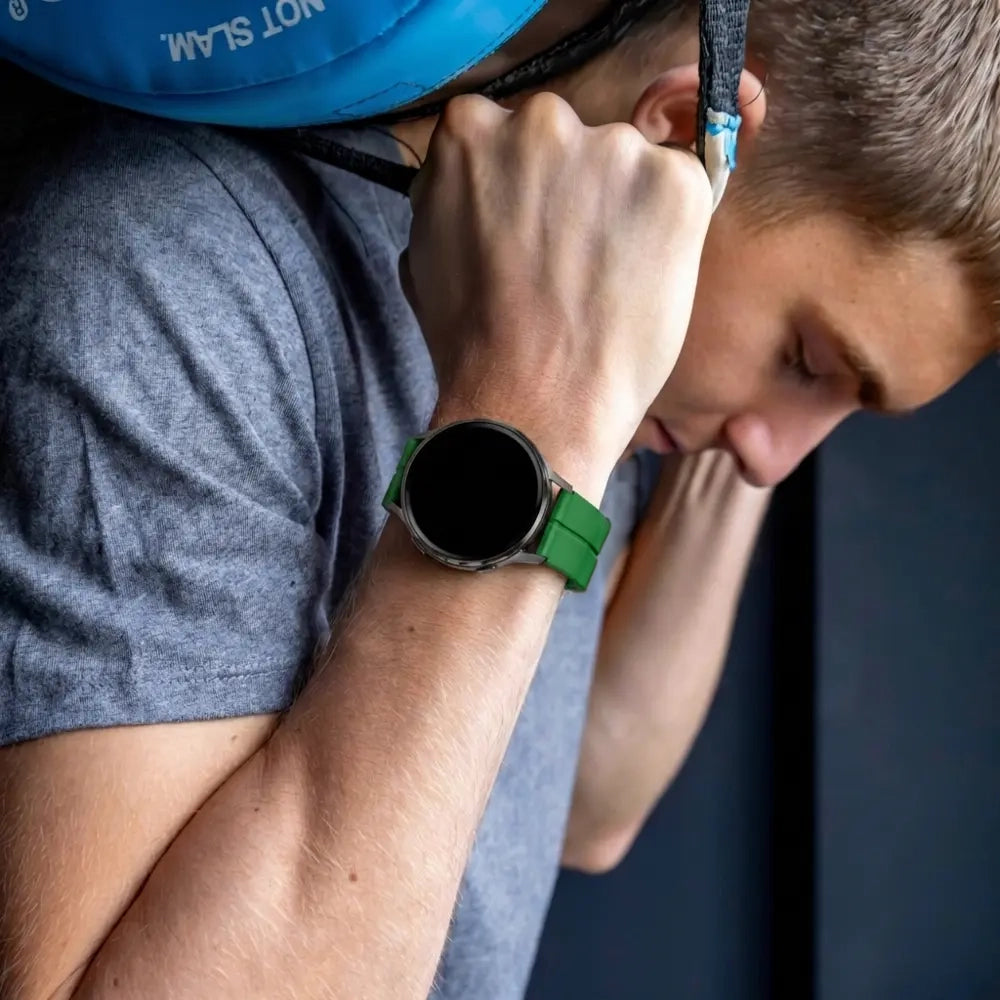 Bandz Bracelet silicone avec boucle en D Garmin Venu 4 - 45mm (vert)