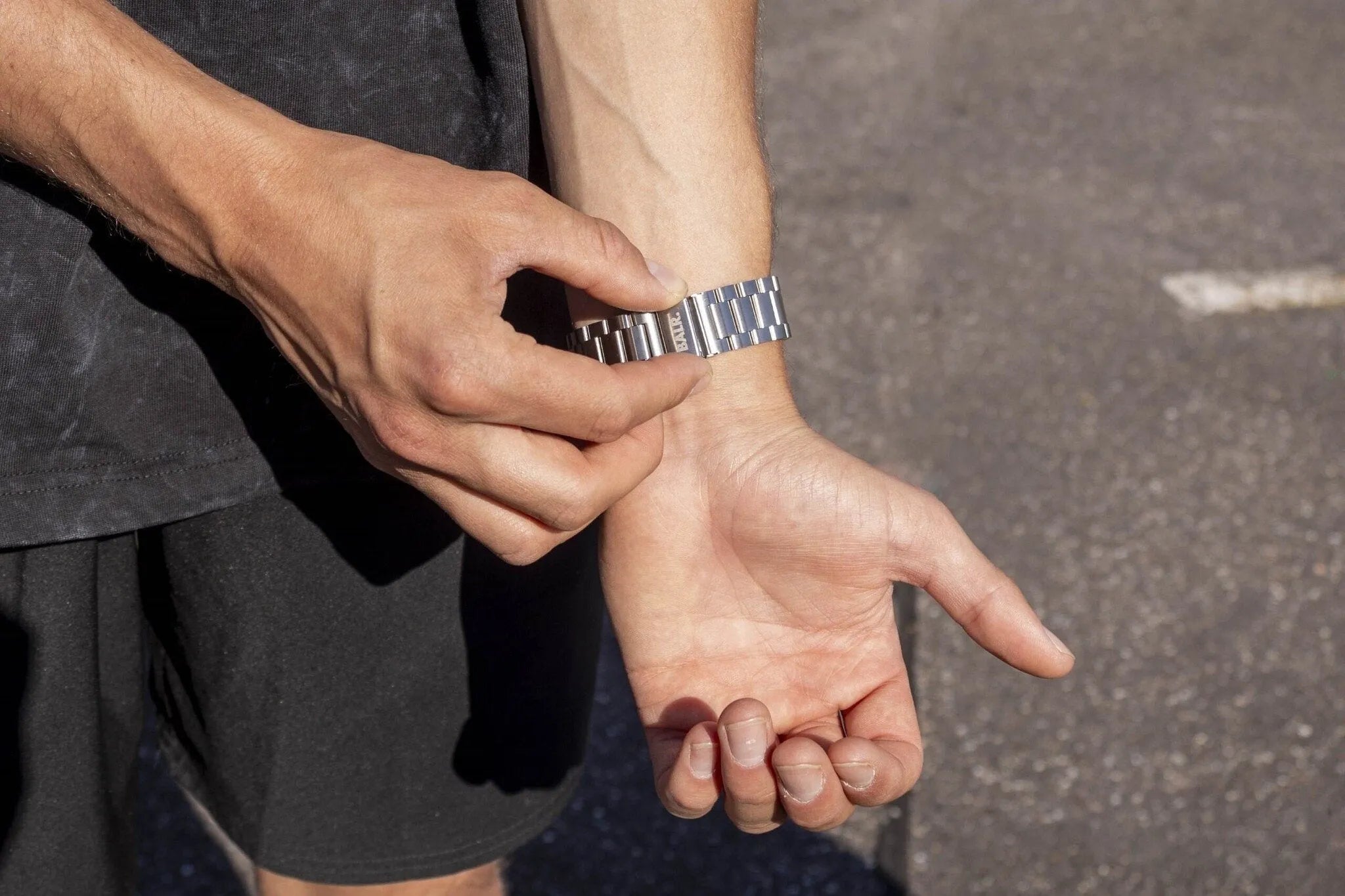 BALR Bracelet acier Polar Pacer (argent)