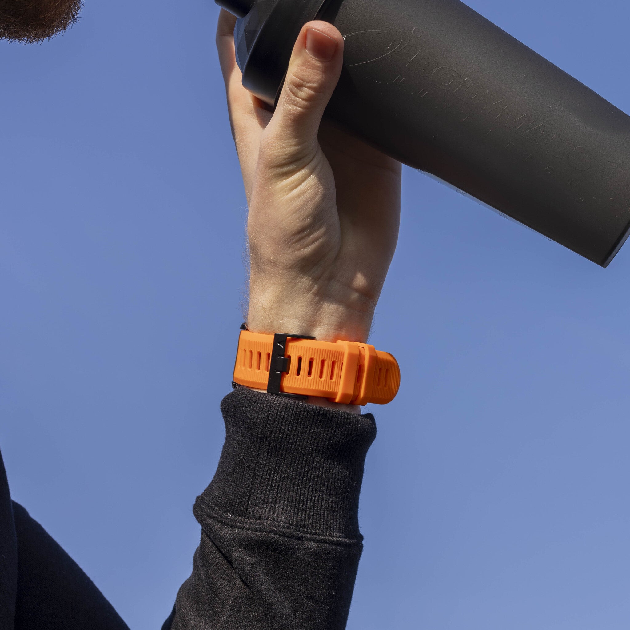 Bracelet silicone Garmin Fenix 8 Pro - 51mm (orange)