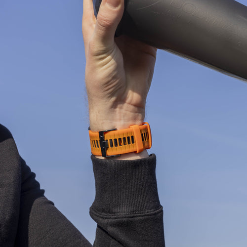 Garmin Fenix 8 Pro - 51mm Sport Strap with Buckle (Orange/Black)
