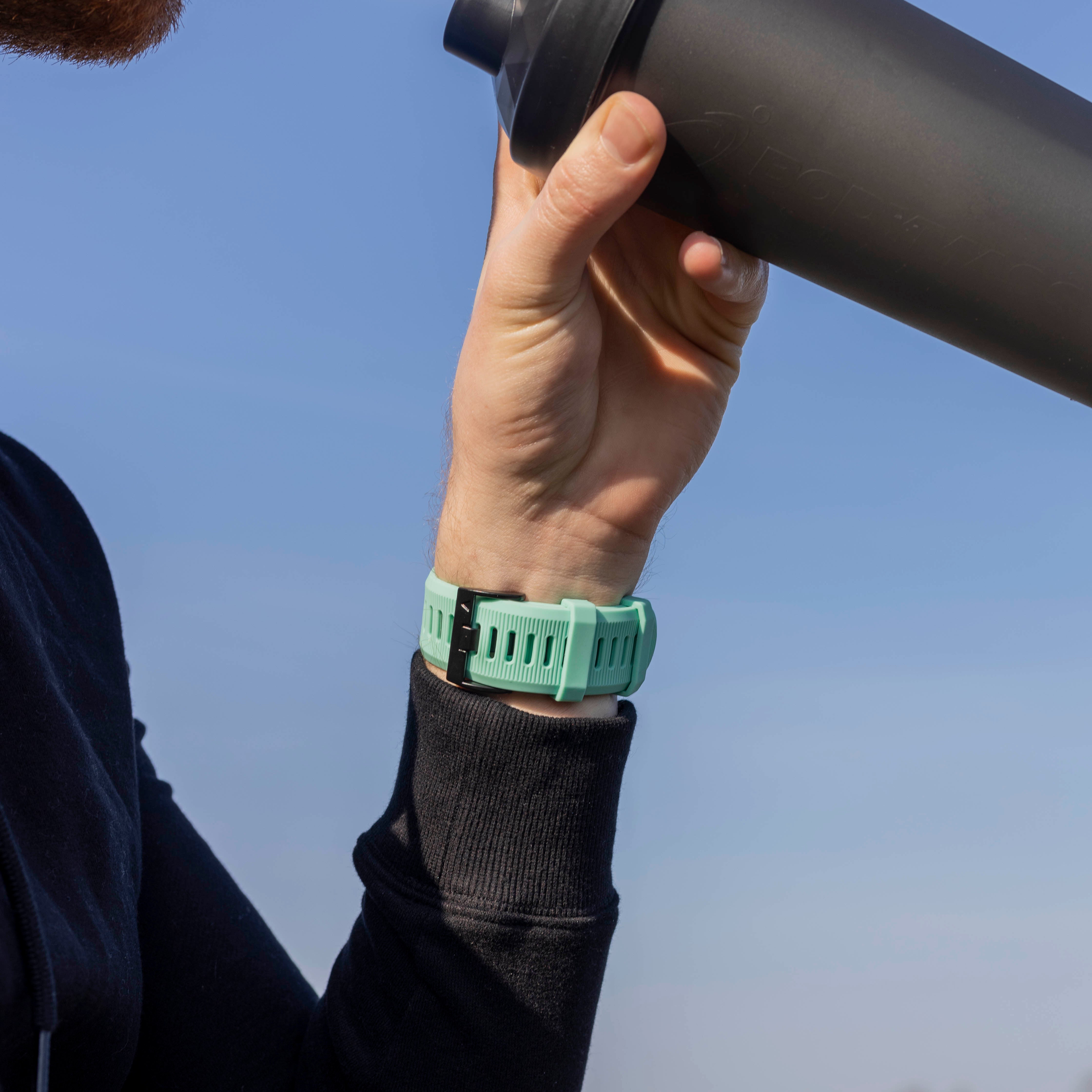 Bracelet en silicone Garmin Quatix 3 / 6x / 7x Solar (aqua)