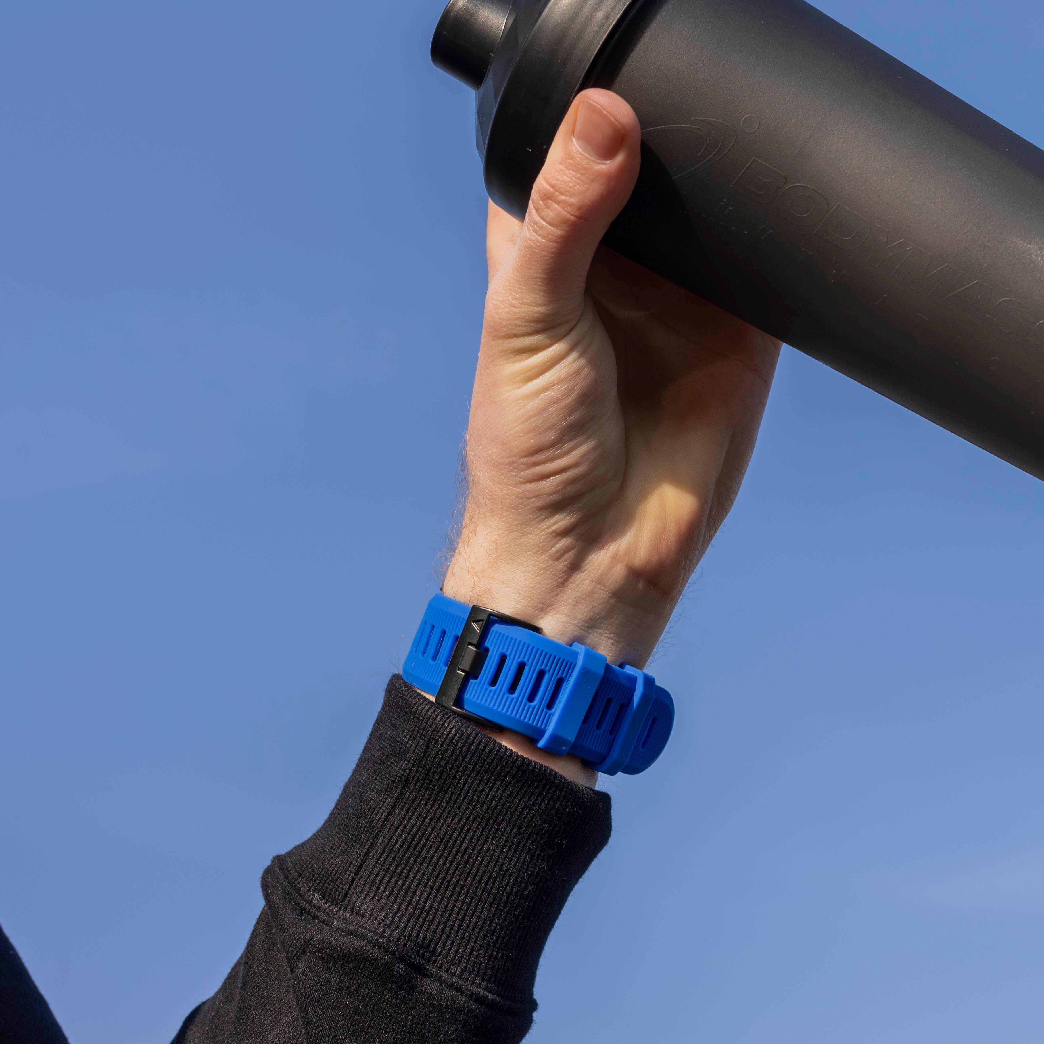 Bracelet silicone Garmin Fenix 7x (bleu)