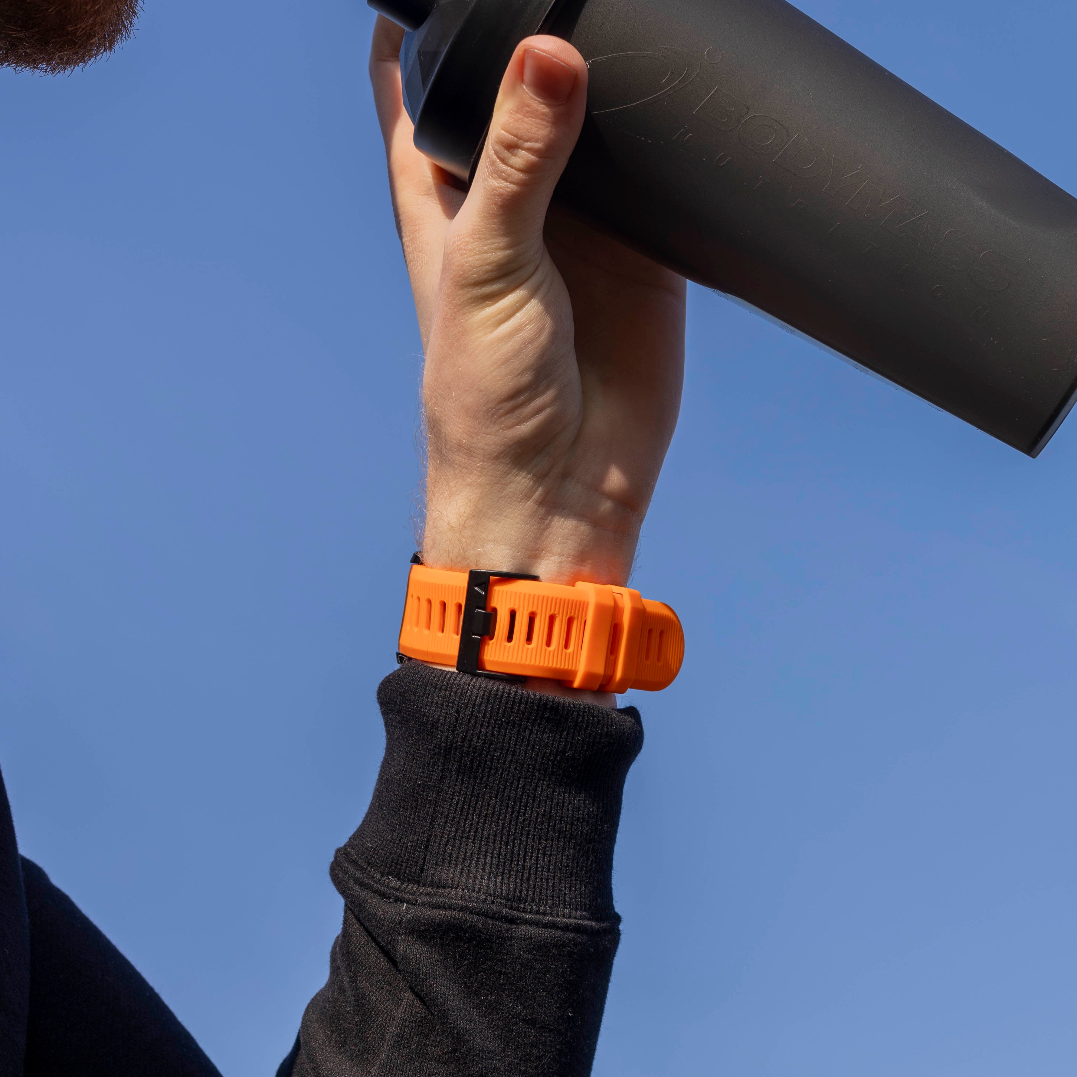 Bracelet en silicone Garmin Quatix 3 / 6x / 7x Solar (orange)