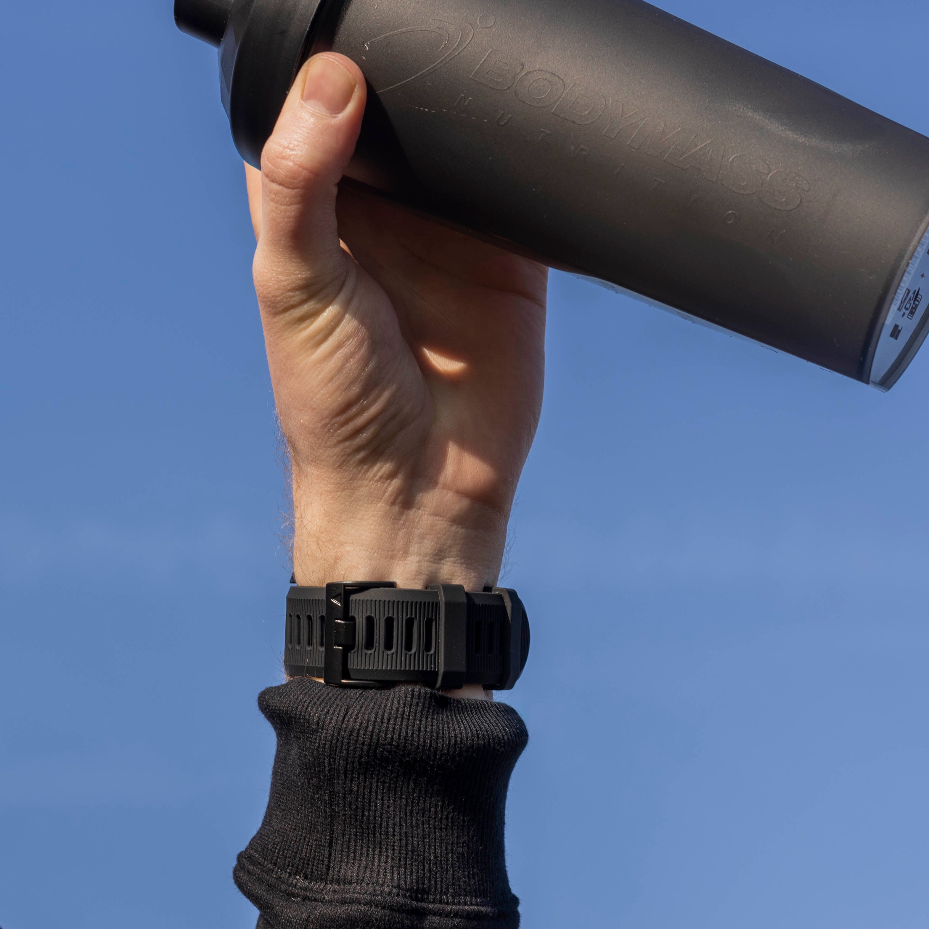 Bracelet en silicone Garmin Quatix 3 / 6x / 7x Solar (noir)