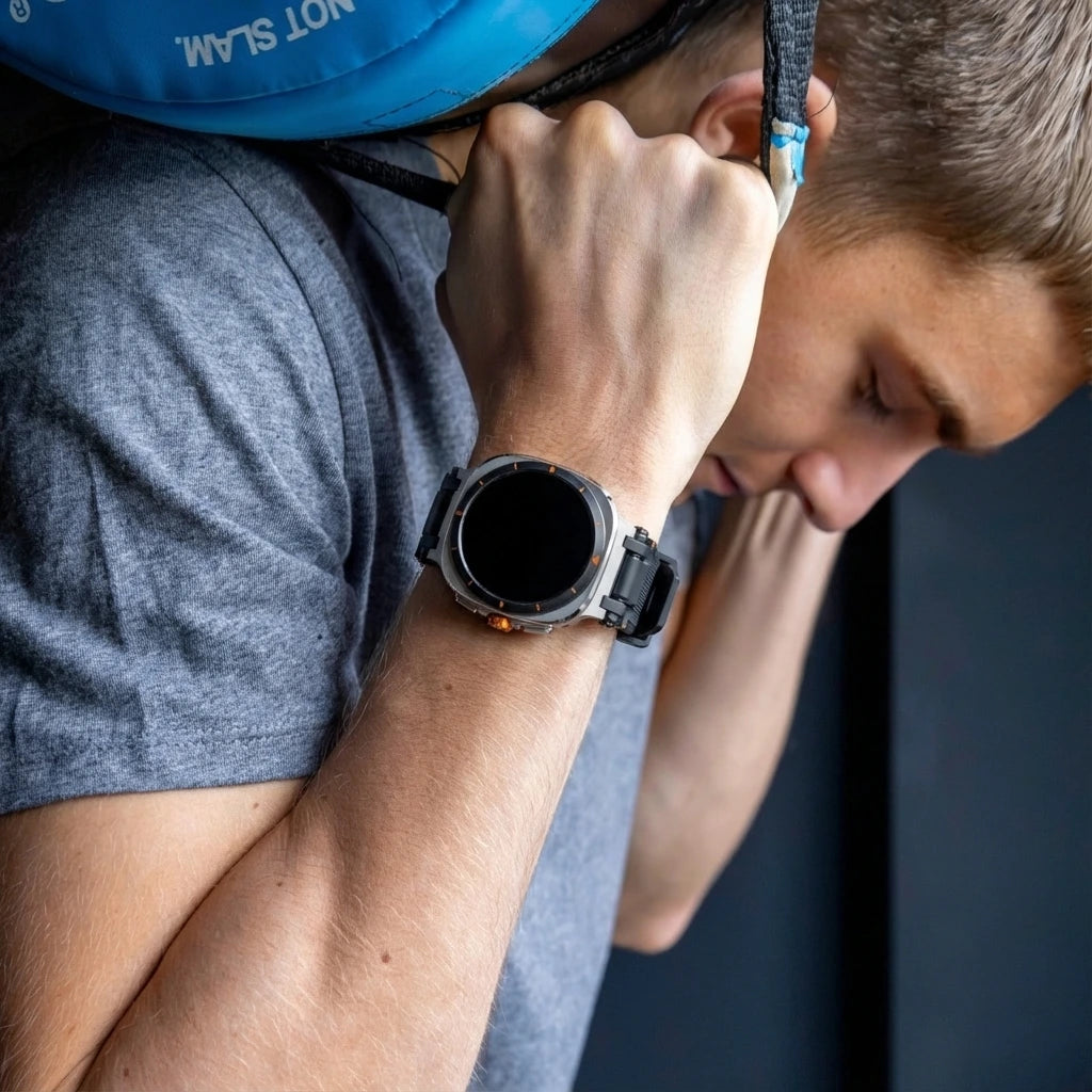 Bracelet silicone 'Explorer' Samsung Galaxy Watch Ultra 2 (noir avec noir)