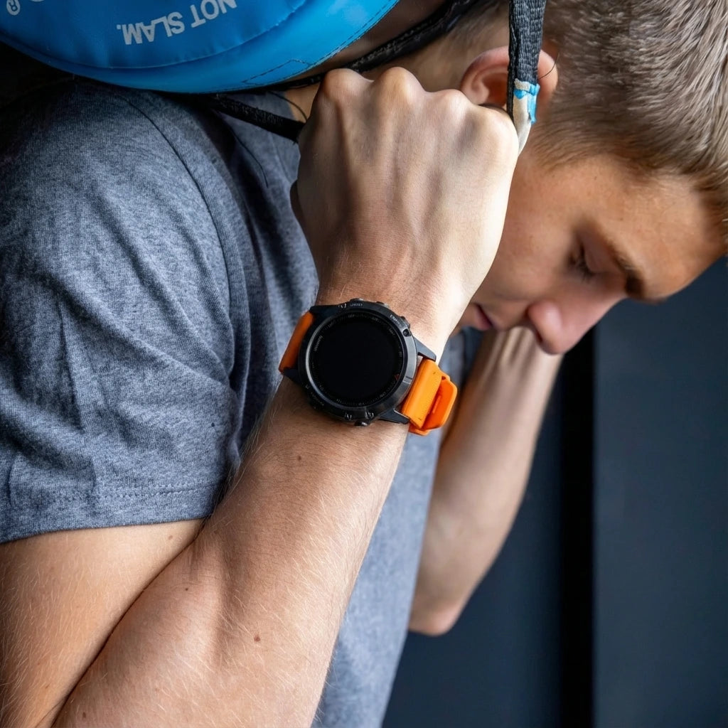 Bracelet silicone Garmin Fenix ​​​​5 / 6 (orange)
