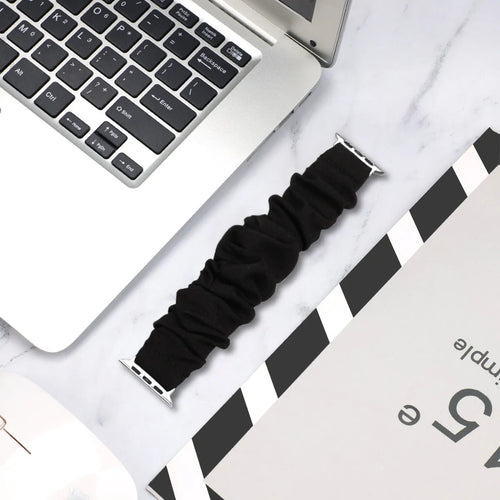 Nylon Scrunchie Strap, black, lifestyle photo