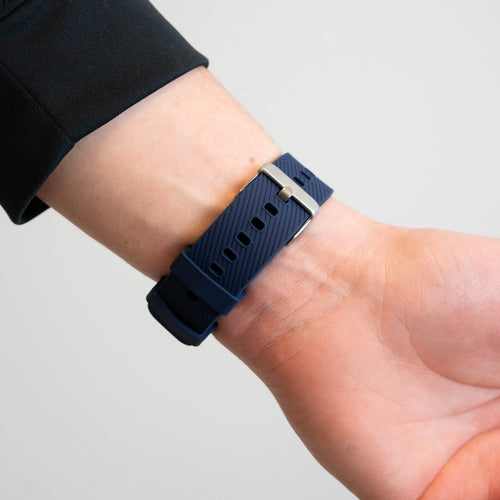 Bandz Bracelet silicone 'Deluxe' Oppo Watch X2 (bleu foncé)