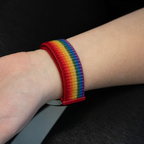 Bandz Garmin Vivomove 3 Nylon Loop Strap (Rainbow)