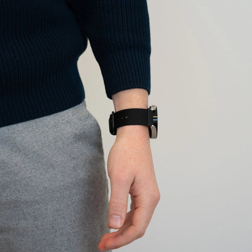 Bandz Bracelet nylon avec boucle Coros Apex 4 - 42mm (noir)