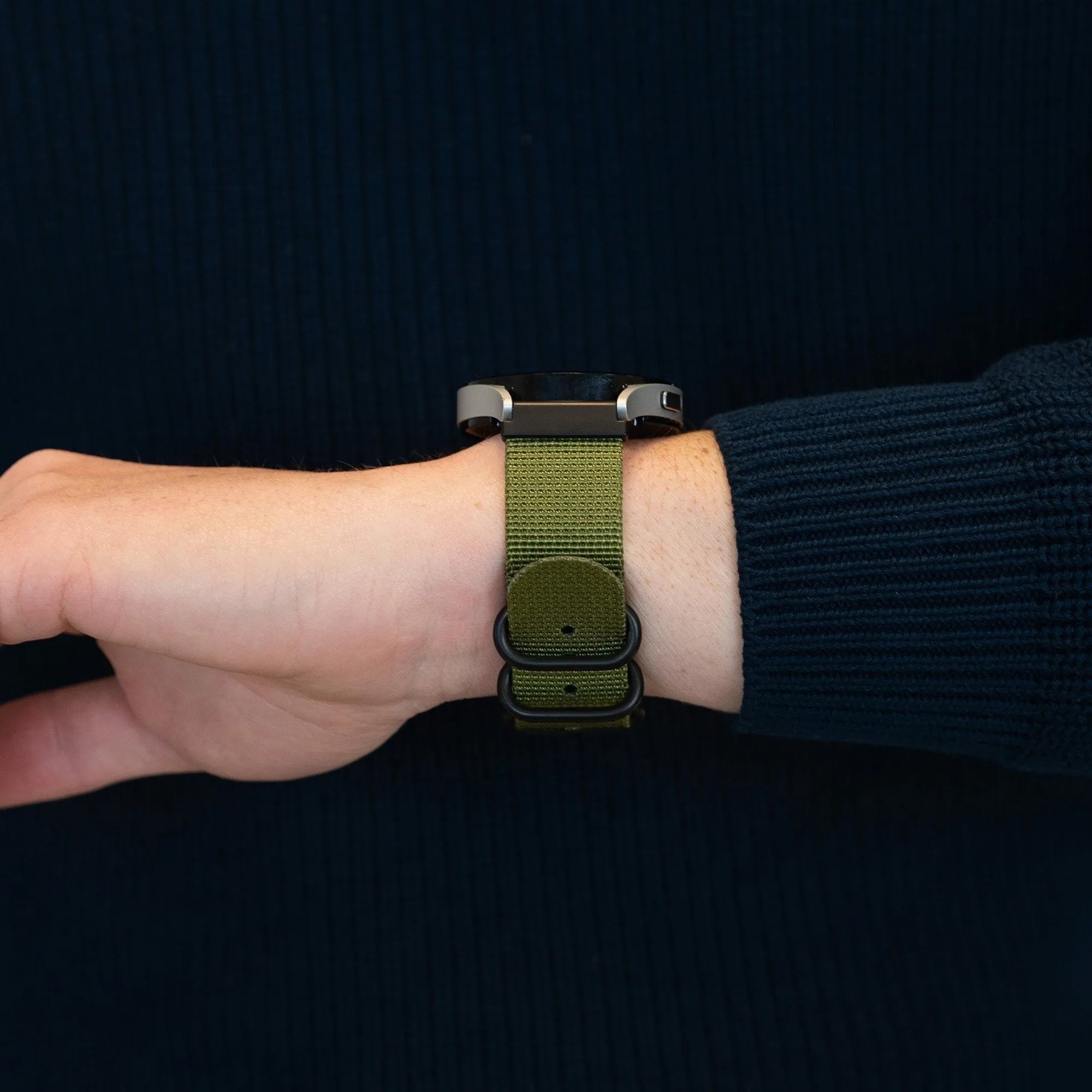 Bandz Bracelet nylon avec boucle Coros Apex 46mm (vert)