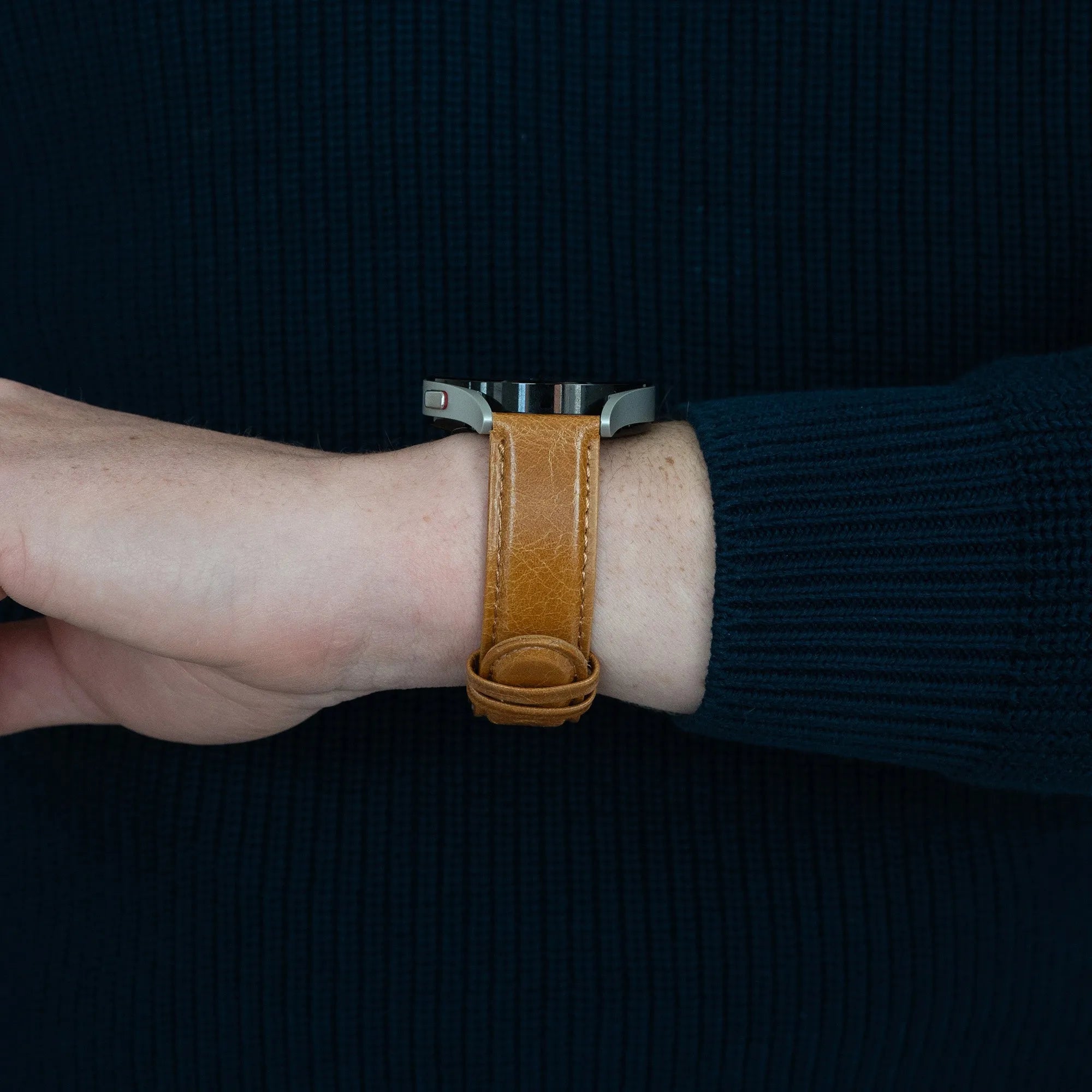 Bandz Bracelet cuir 'Classic' Amazfit Cheetah 2 Pro (marron)
