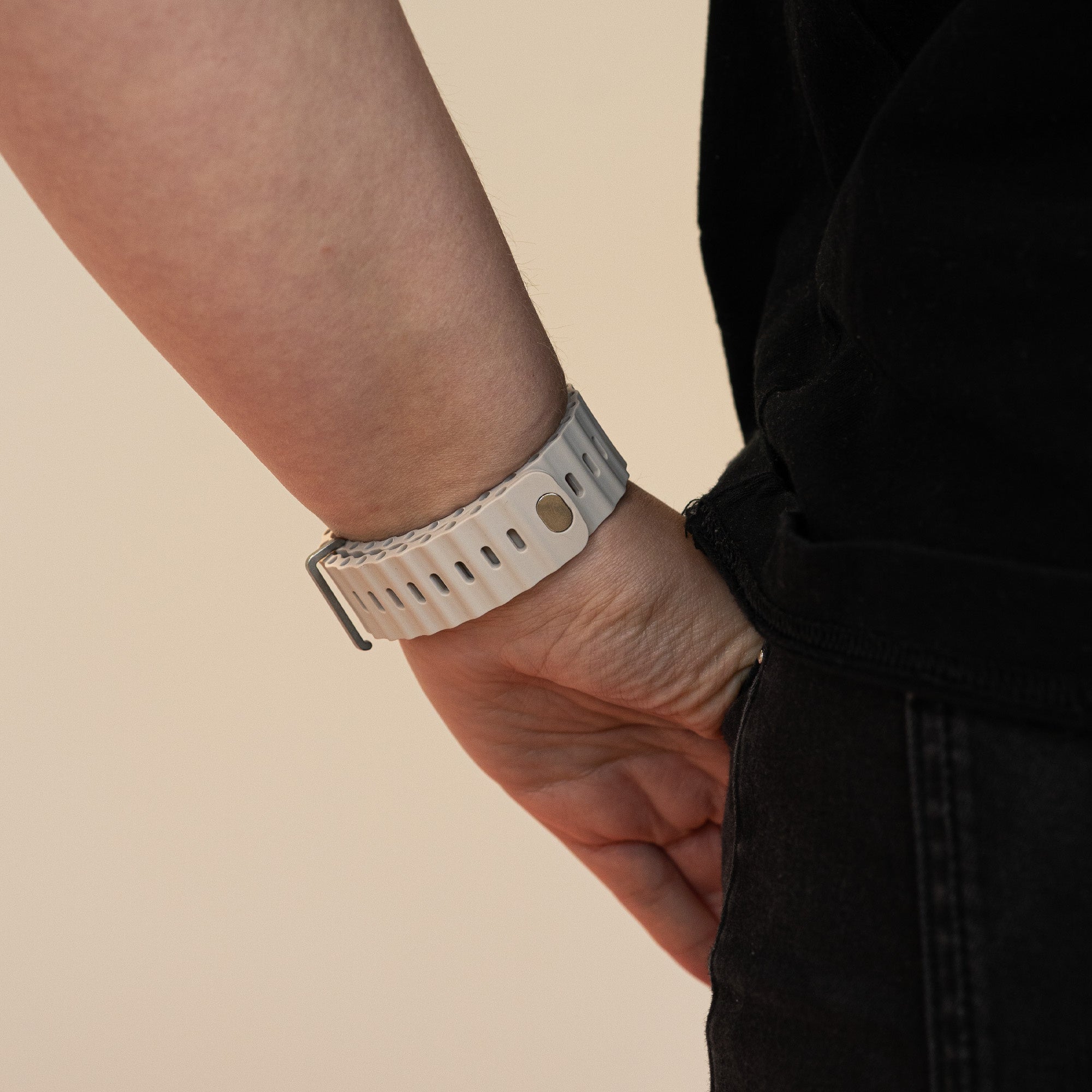 Bracelet Ocean avec fermeture à pression Apple Watch Ultra (lumière stellaire)