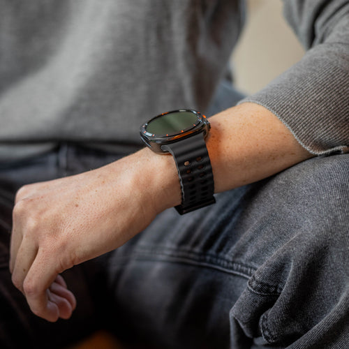 Samsung Galaxy Watch Ultra 2 Wave Silicone Strap Duo (Dark Grey/Black)