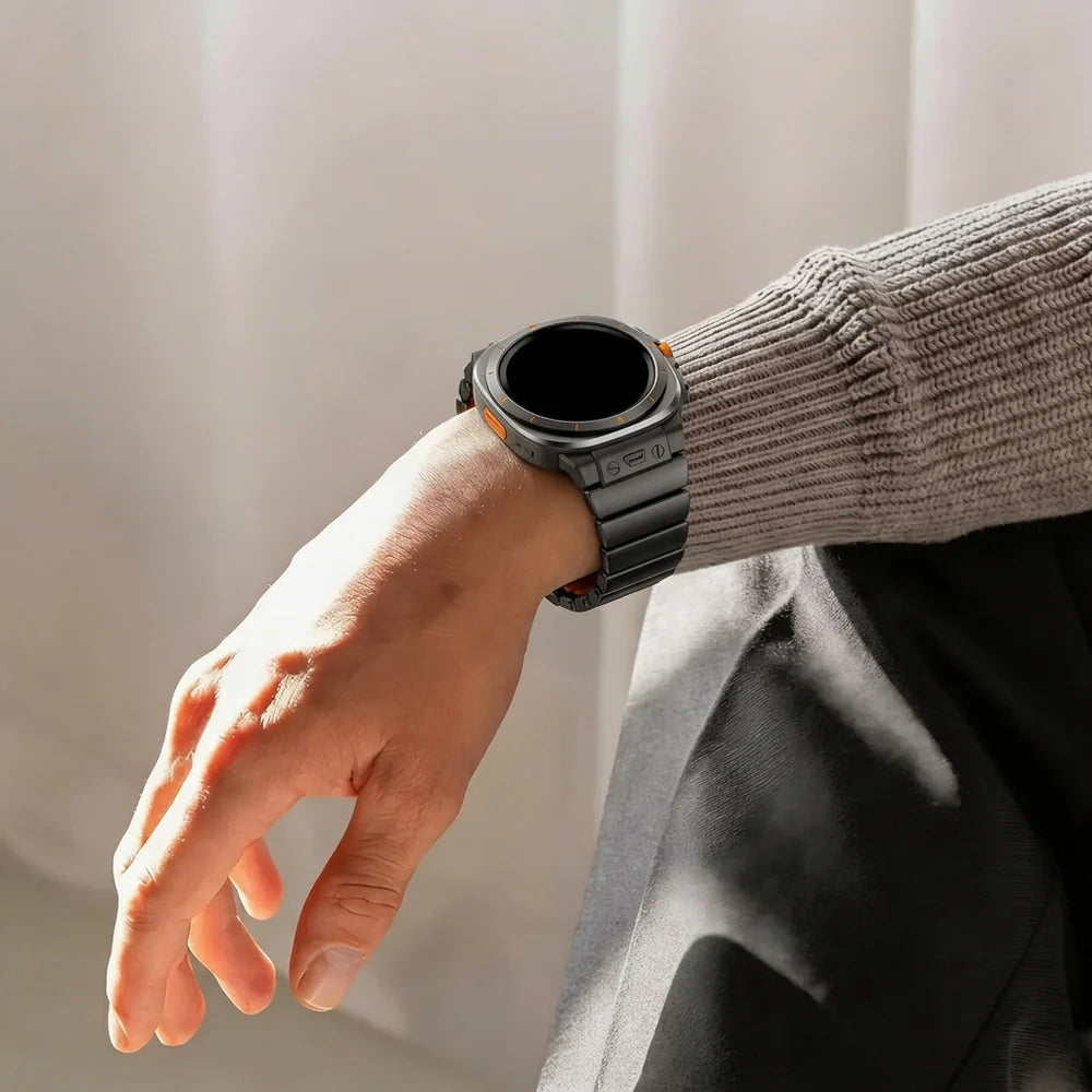 Bandz Bracelet titane 'Hybrid' Samsung Galaxy Watch Ultra (noir)