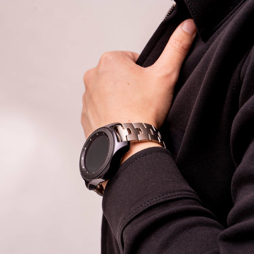 Bracelet titane granulaire Huawei Watch GT 5 - 46mm - cierre plano (argenté)