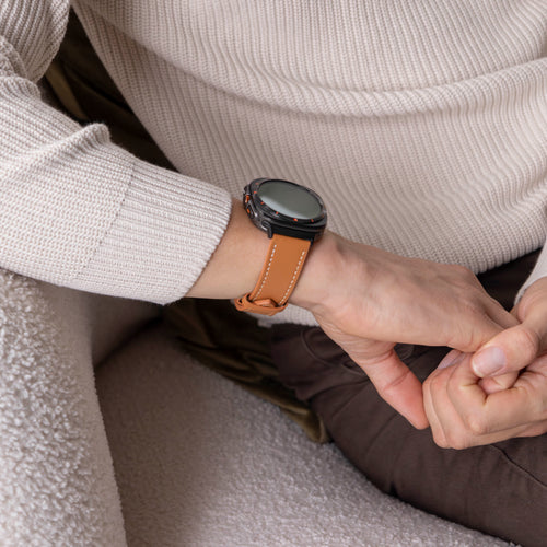 Samsung Galaxy Watch Ultra 2 Leather Strap (Brown)