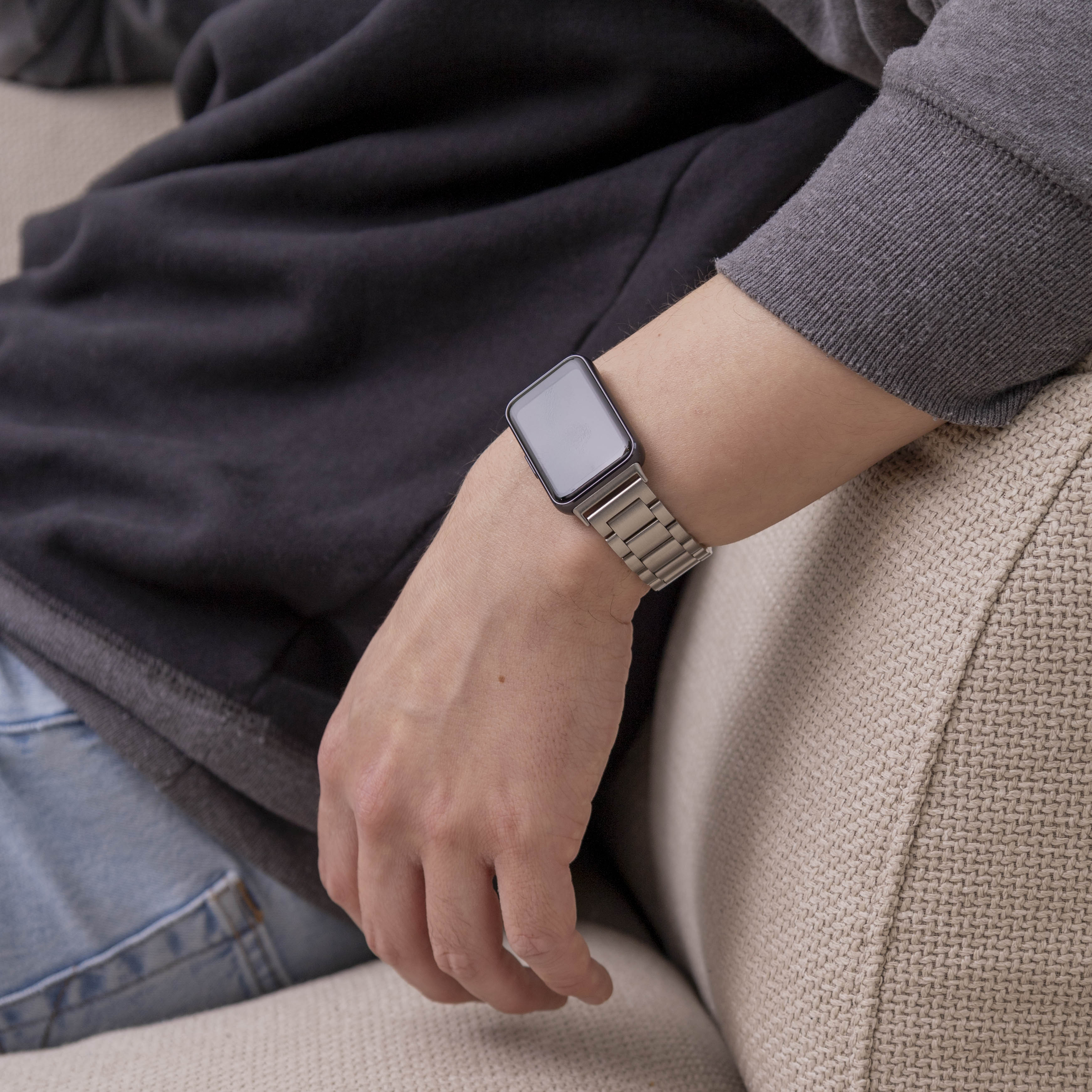 Bracelet acier Samsung Galaxy Fit 3 (argent)